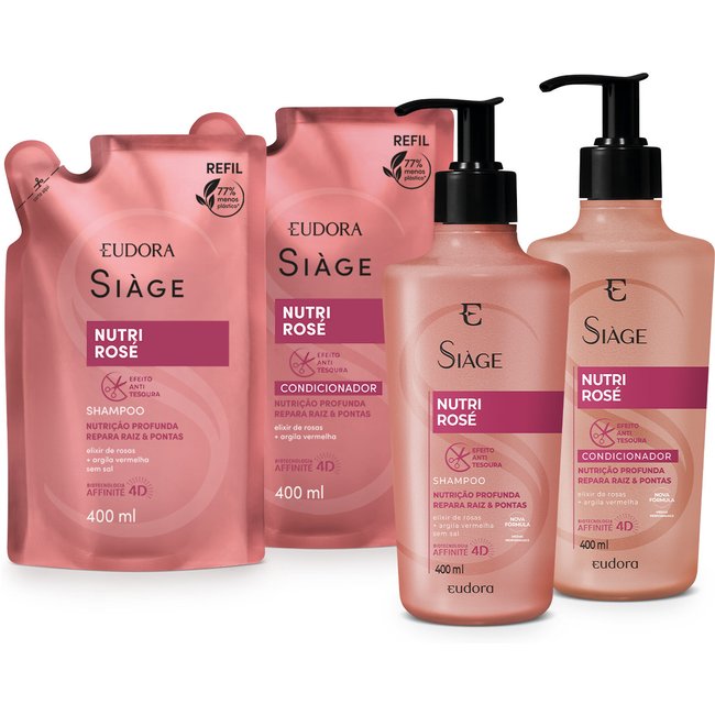 Combo Siàge Nutri Rose (4 itens)