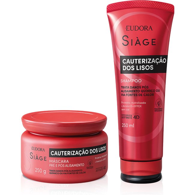 Combo Siàge Cauterização dos Lisos: Shampoo 250ml + Máscara 250g