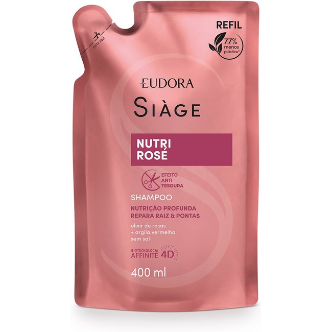 Refil Shampoo Siàge Nutri Rosé 400ml