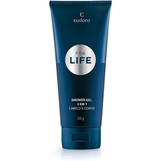 Shower Gel 2 em 1 Eudora For Life 200g