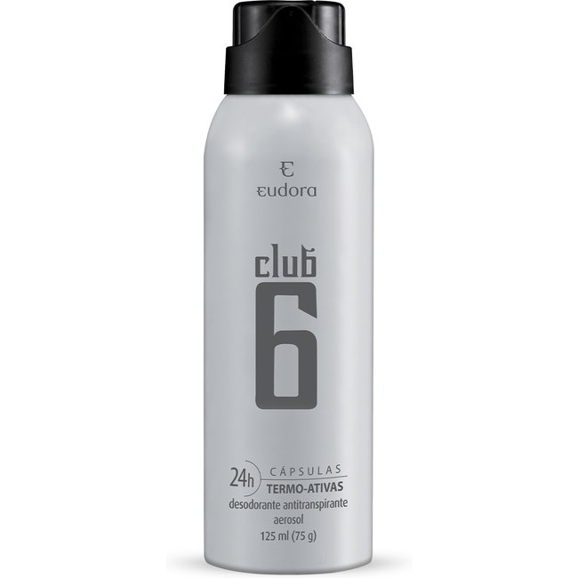 Desodorante Antitranspirante Aerossol Club 6 125ml