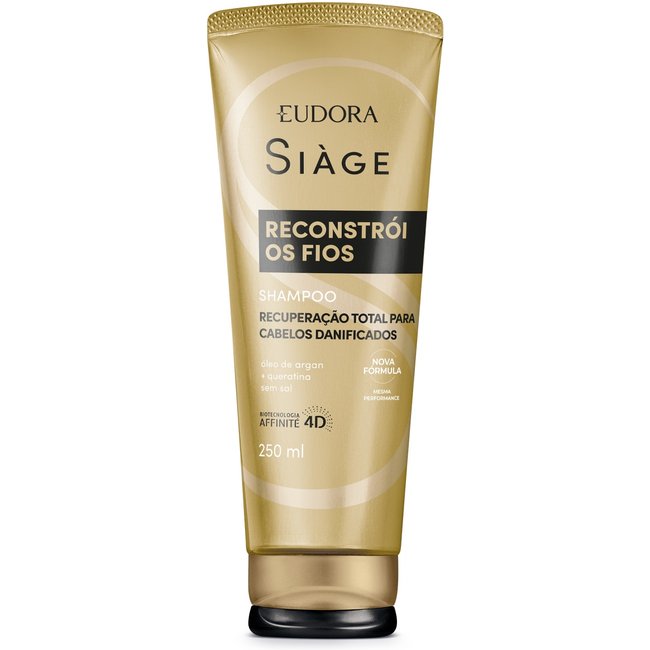 Shampoo Siàge Reconstrói Os Fios 250ml