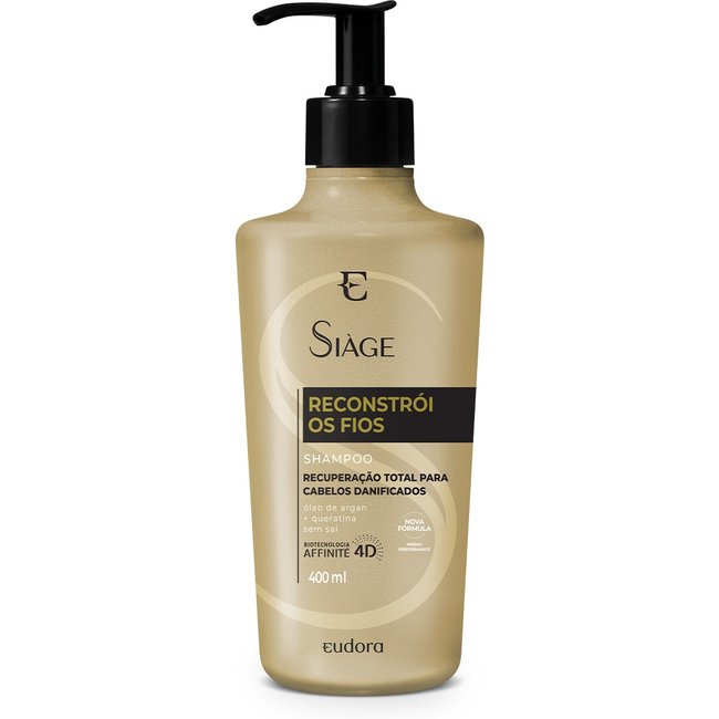 Shampoo Siàge Reconstrói Os Fios 400ml