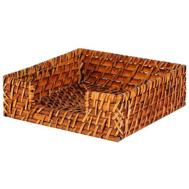 Suporte para Guardanapo em Rattan 18cm Kenya