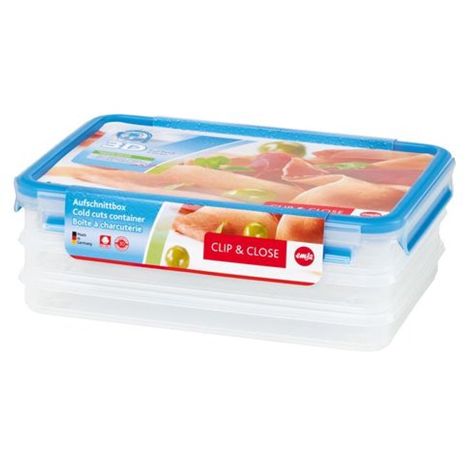 Porta Frios 3 Compartimentos 19cm x 26cm Clip & Close Emsa