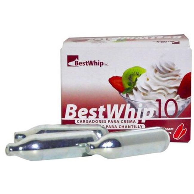 Gás para Garrafa de Chantily com 10 Ampolas Best Whip