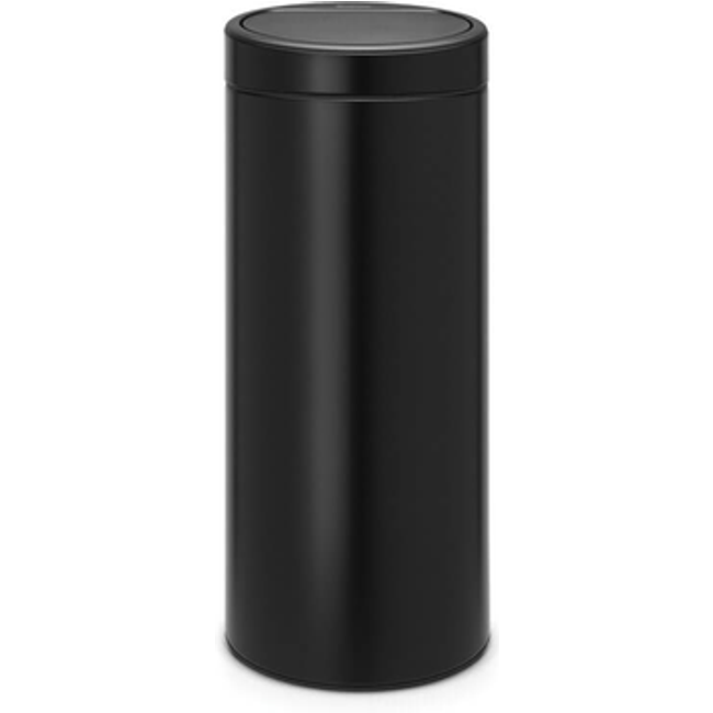 Lixeira em Aço Inox Touch Bin 30 Litros Brabantia Preta