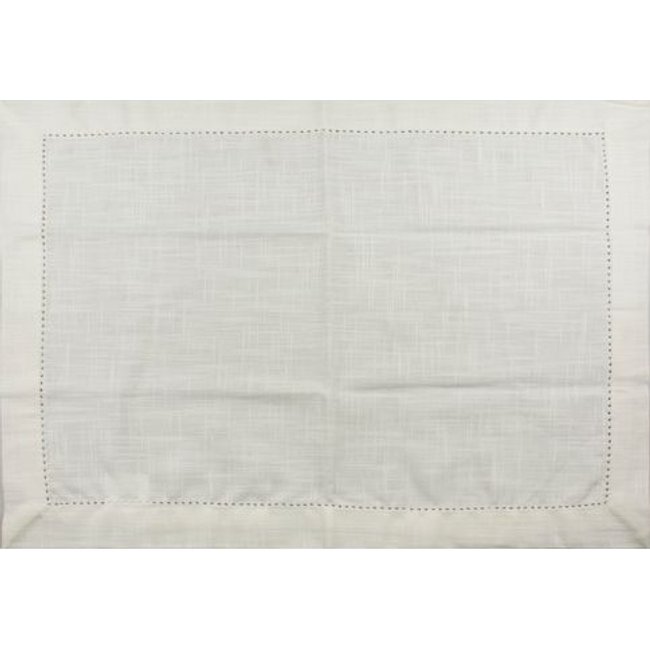 Conjunto com 2 Guardanapos em Tecido 40cm Off White