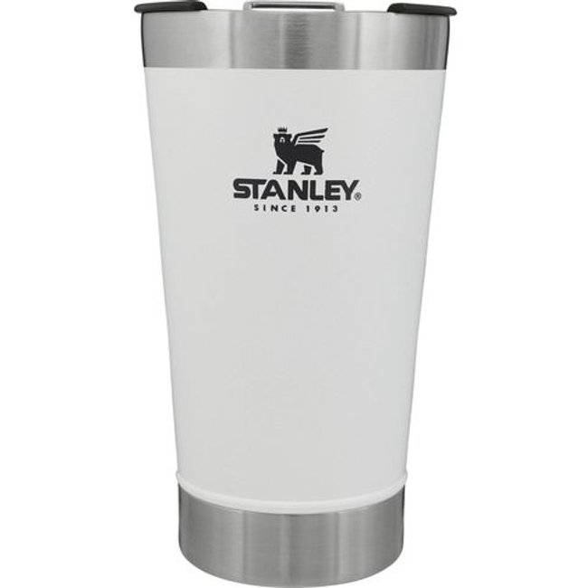 Copo Térmico para Cerveja com Tampa em Inox 473ml Stanley Branco