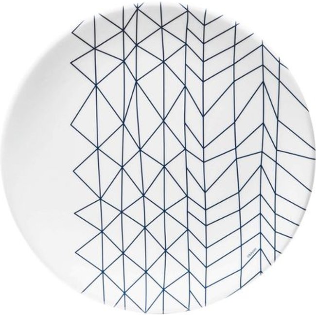 Prato de Sobremesa Spidy em Melamina 22,9cm Kenya Branco