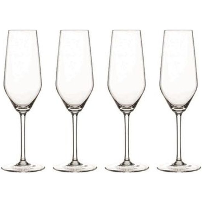4 Taças de Champagne em Cristal 240ml Style Spiegelau