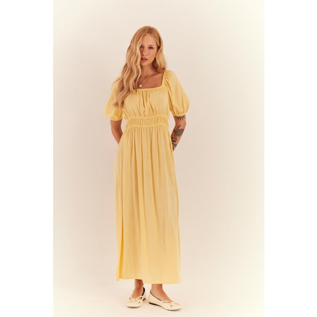 Vestido In Love Midi Luana Amarelo