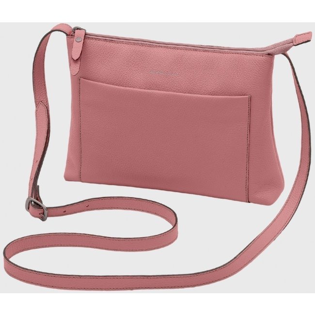 Bolsa Transversal Couro Mariart Orquídea Blush