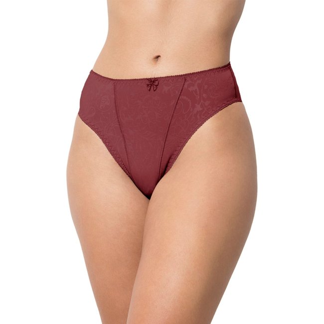 Calcinha Gabi Lingerie Tanga Microfibra Confortável Cintura Média Rubro