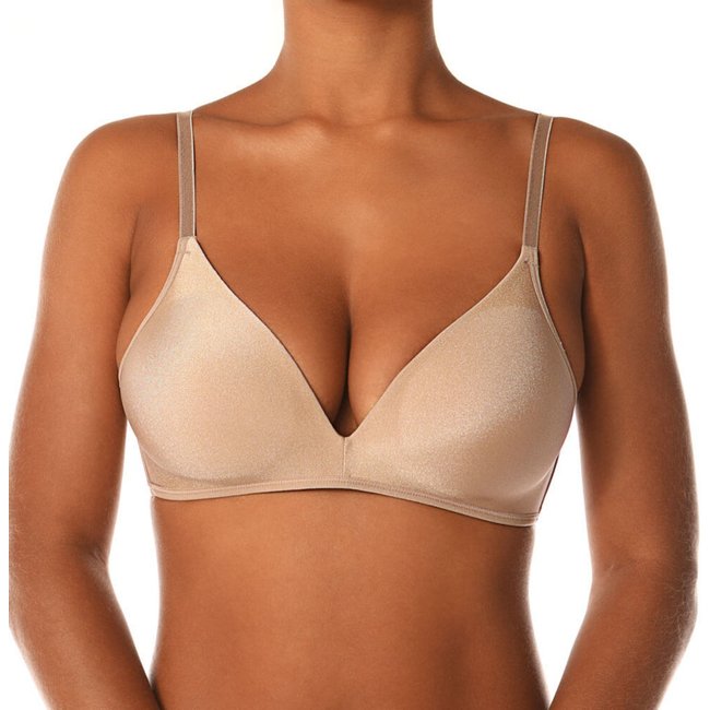 Sutiã Básico DeMillus 63476 Microfibra Bege