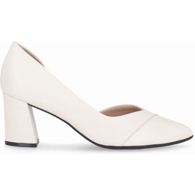 Scarpin Canoinha Luiza Salto Alto Off White