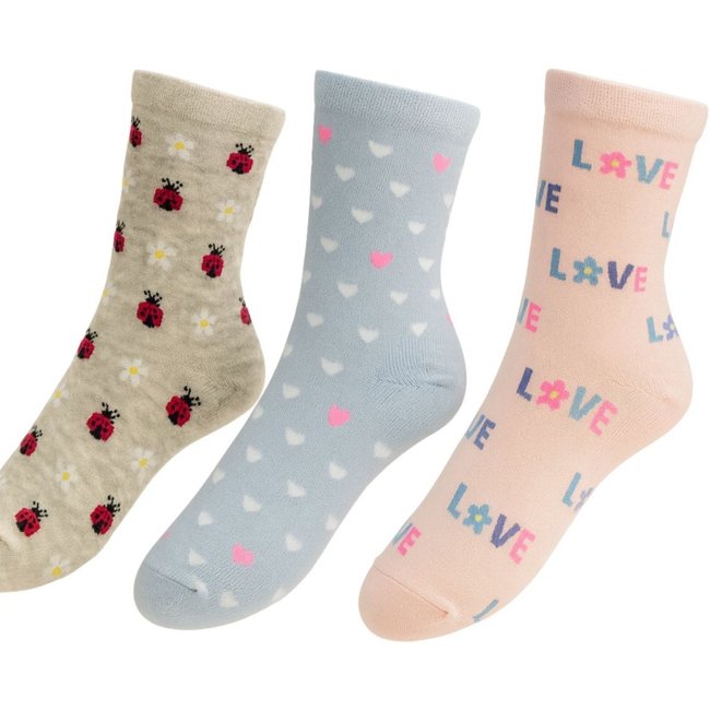 Kit com 3 Pares de Meia Feminina Cano Médio Selene