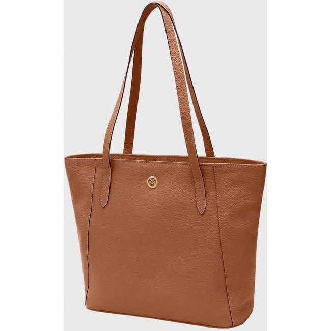 Bolsa Shoulder Couro Mariart Manacá Camel
