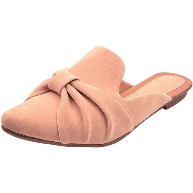 Sapatilha Mule Donna Santa Bico Fino Nude