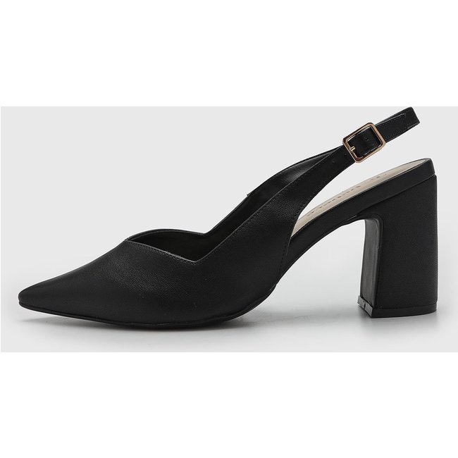 Scarpin Feminino cê Salto Alto Preta