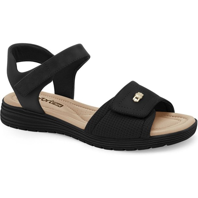 Sandália Feminina Preto Comfortflex 2351403-8
