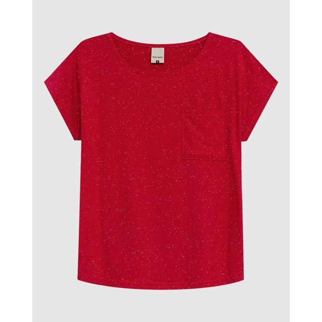 Blusa Ampla Feminina Detalhe Bolso Frontal Em Viscose Stretch
