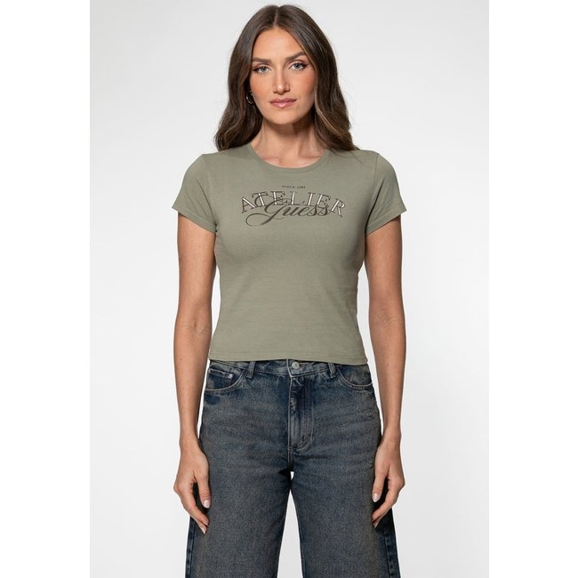 Camiseta Guess Atelier Verde Musgo