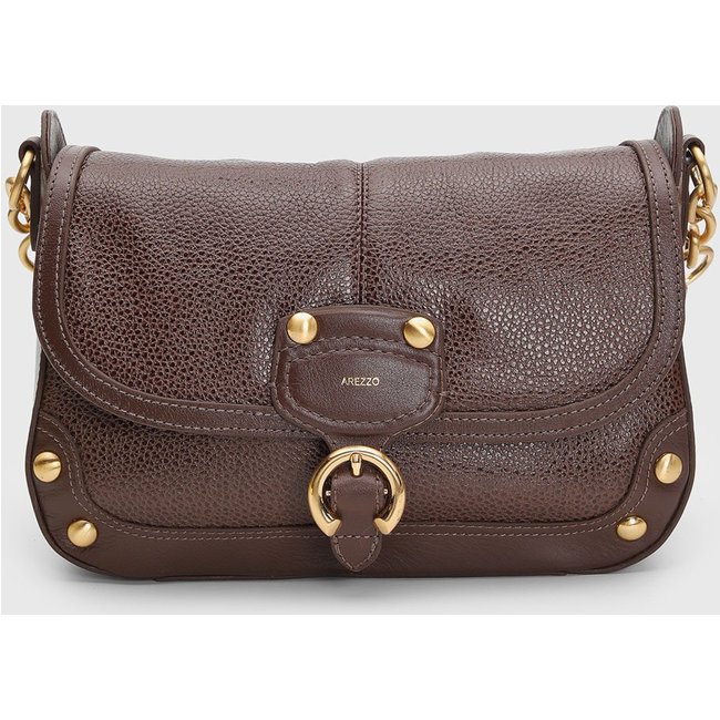 Bolsa Média Arezzo Corrente Detalhe Marrom