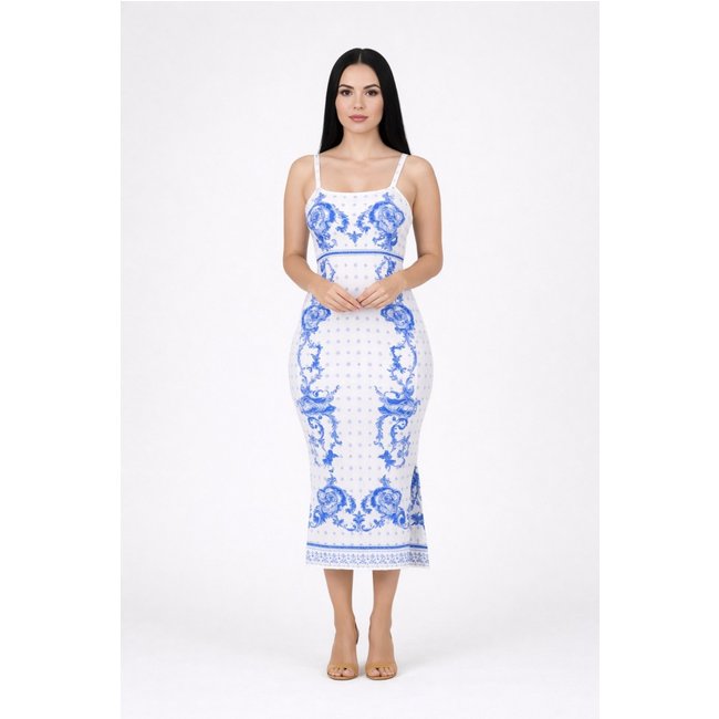 Vestido Cropped.D Bell Outlet Fashion Estampa Branco