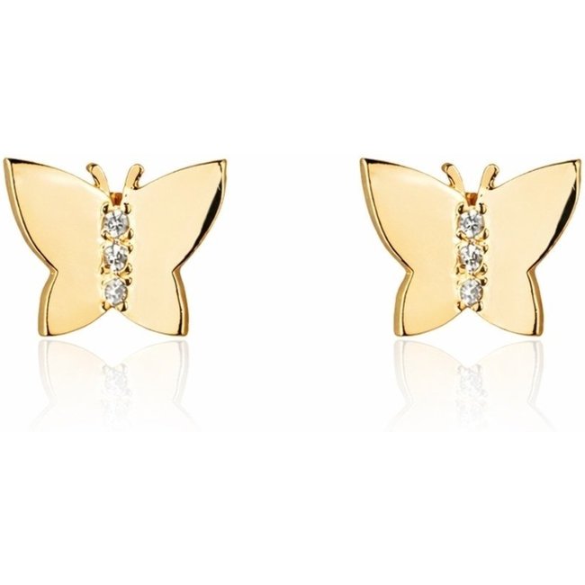 Brinco Borboleta Banhado a Ouro 18k