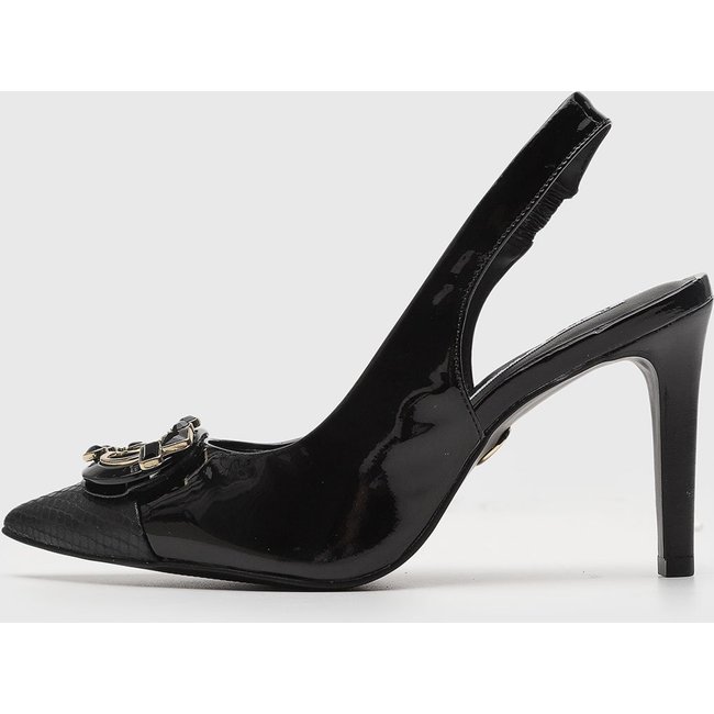 Scarpin Feminino Jorge Bischoff Slingback Verniz Preto