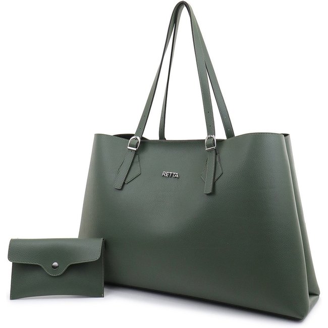 Bolsa Feminina Grande Alça Regulavel de Ombro Espaçosa Retta Oficial Verde