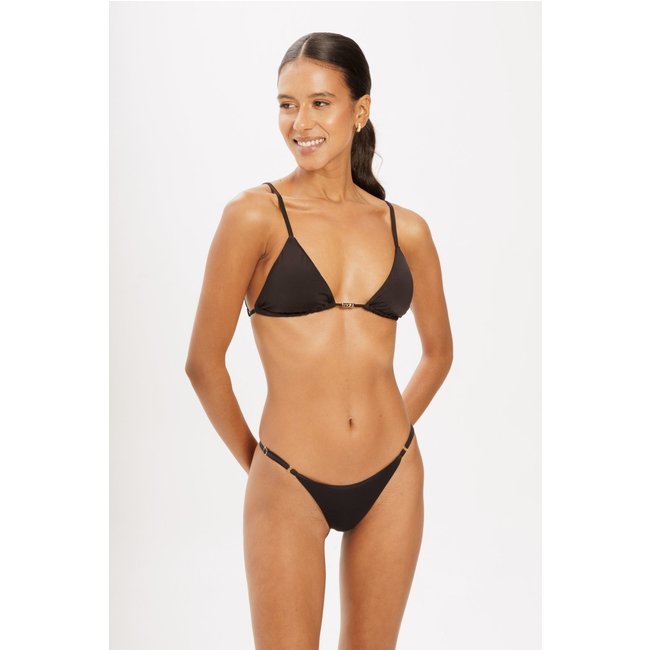 Top Surf By Leticia Bufoni Triângulo Cortininha Com Regulagem Preto