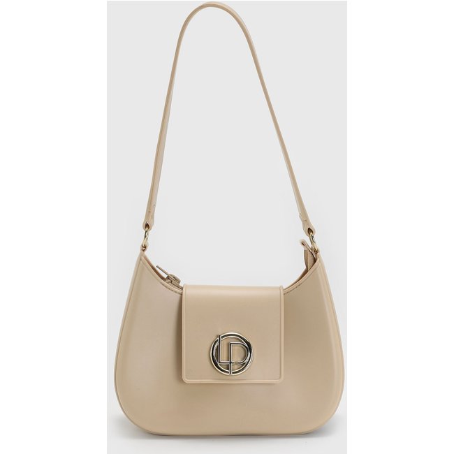 Bolsa Feminina Lança Perfume Média Estruturada Bege