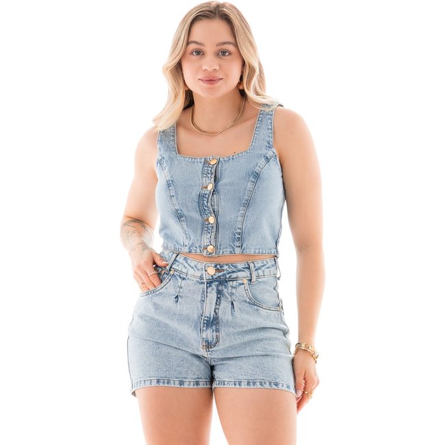 Top Jeans Feminino Arauto Comfy