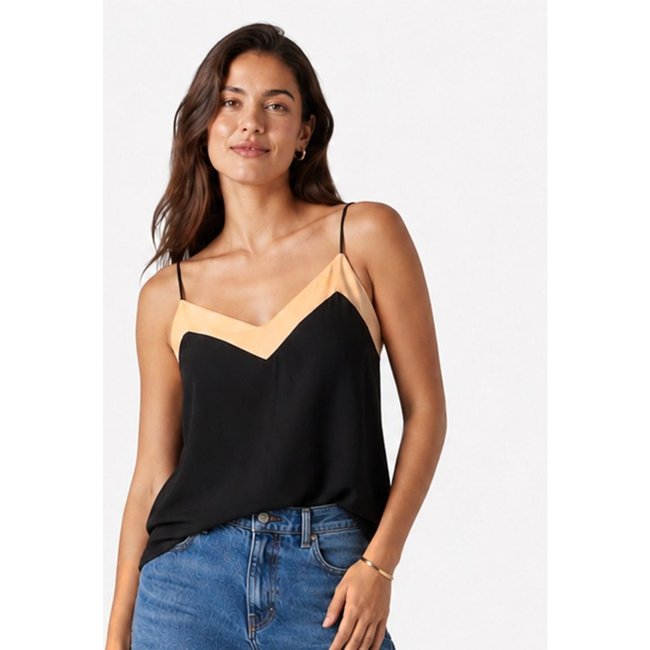Blusa De Alça Feminina Em Viscose Aishty Preto