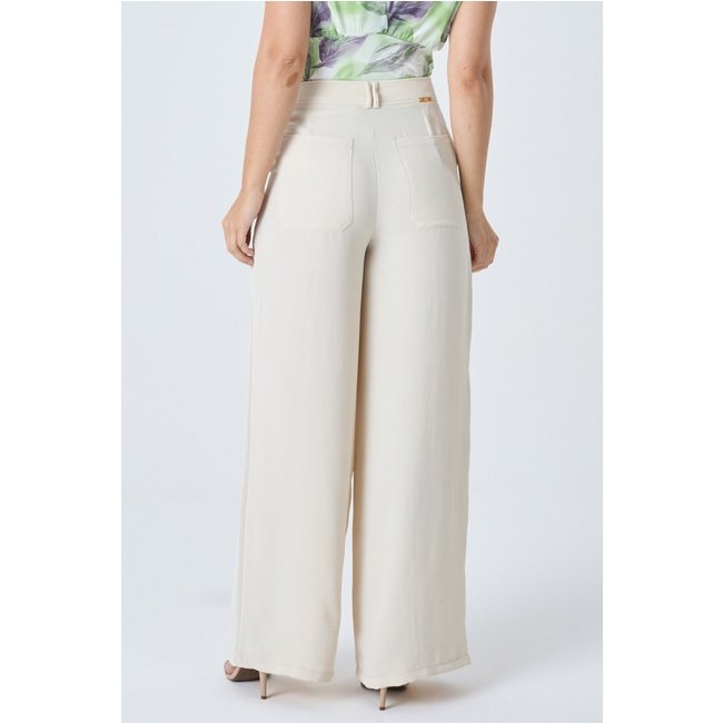 Calça PKS Wide Leg Bege