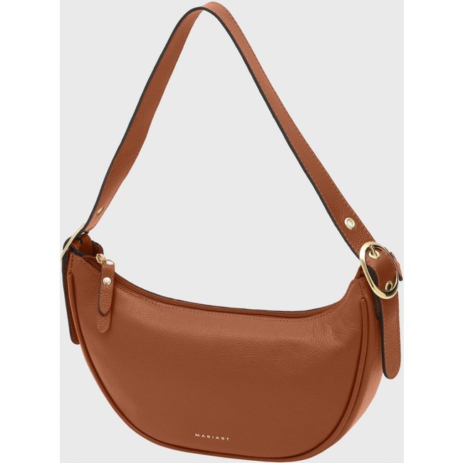 Bolsa Shoulder Couro Mariart Lima Camel Floater