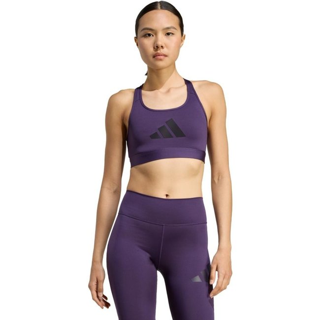 Top Estampado Powerreact Big Logo adidas Performance Roxo