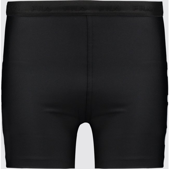 Shorts Fila Train Elastic V Feminino Preto e Branco