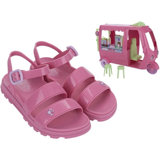 Sandalia Grendene Barbie Com Sorveteria Inf 23221 Meninas