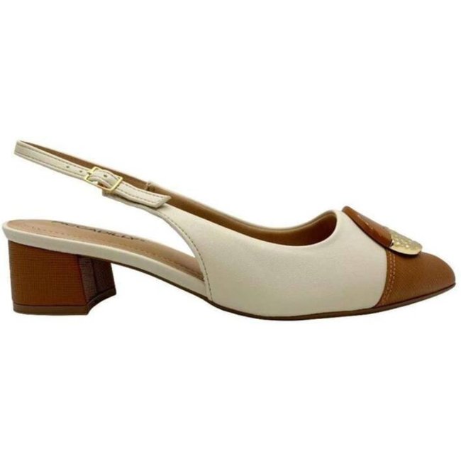Sapato Piccadilly Sligback - Feminino - Off white