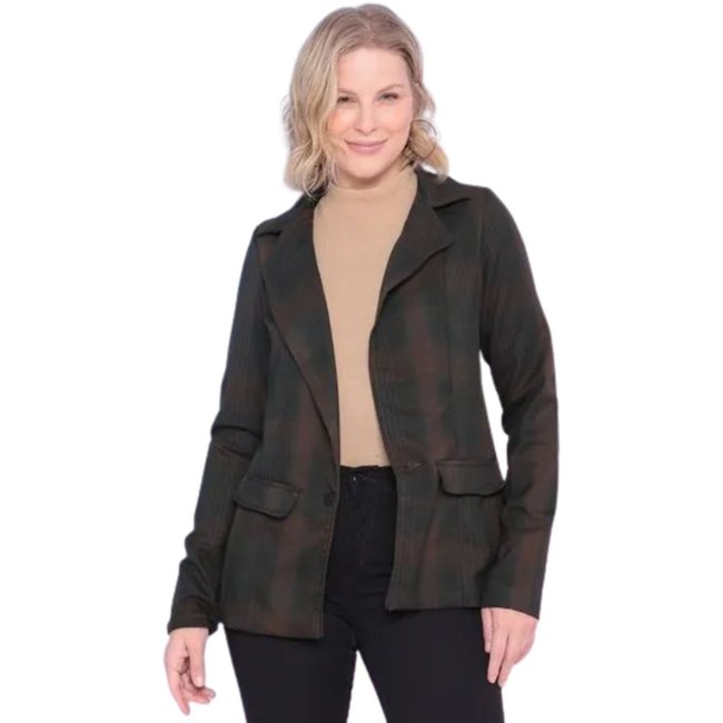 Blazer Xadrez Alfaiataria Verde