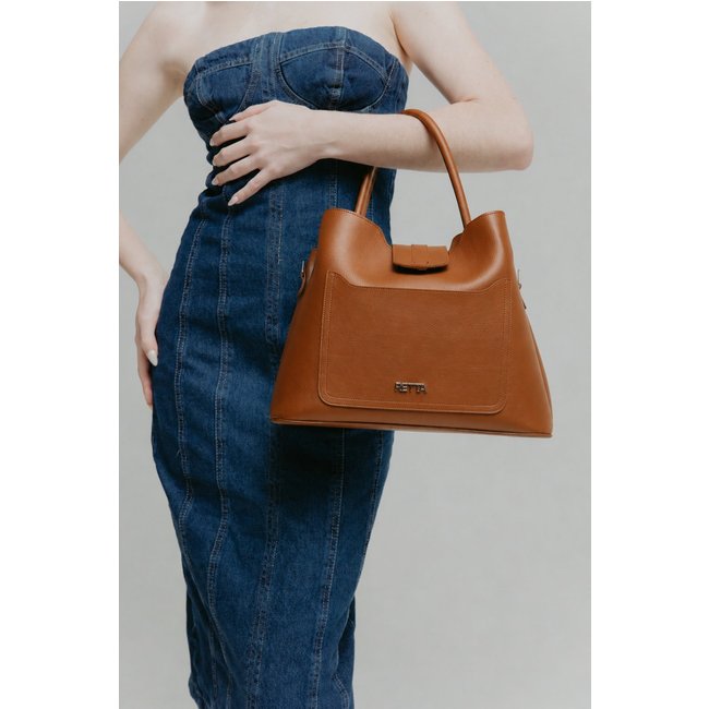 Bolsa Feminina Tira Colo Transversal e de Ombro Retta Oficial Caramelo