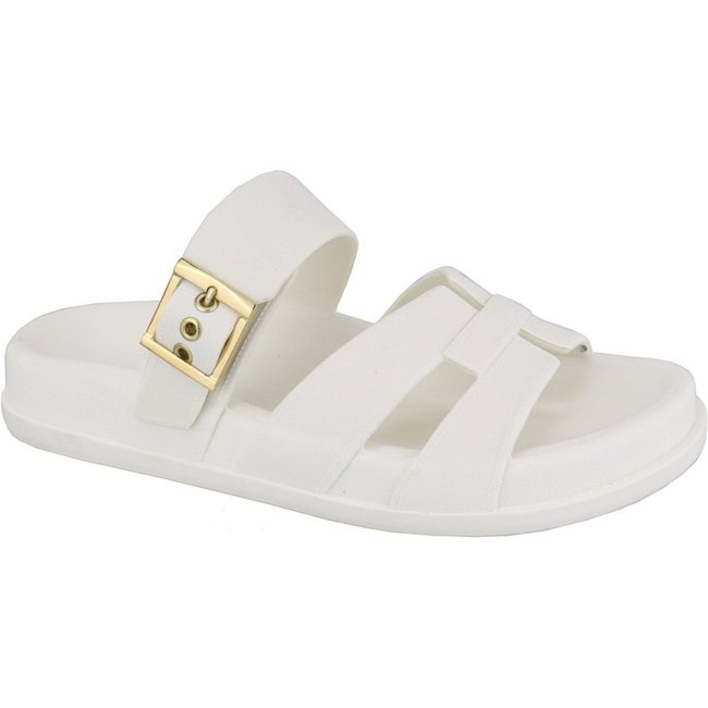 Sandália Papete Ratseira H Chinelo Lançamento Off White