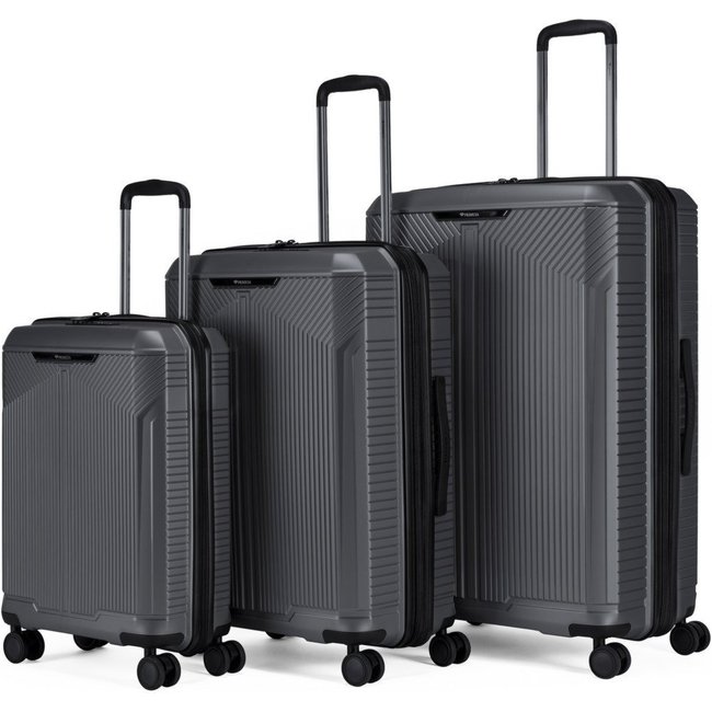 Kit Com 3 Malas De Viagem ABS Rígido Primicia Rodinhas 360° Reforçada com Cadeado TSA Espaçosa