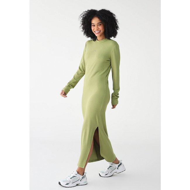 Vestido Colcci Midi Canelado Verde