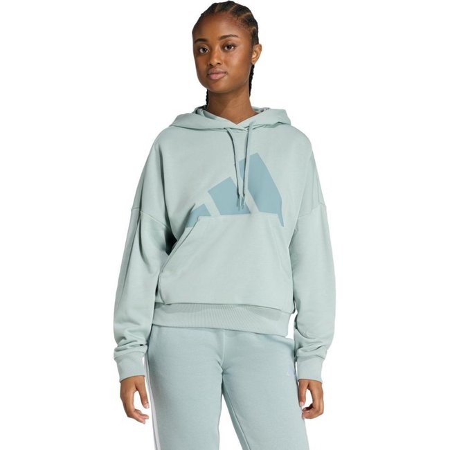 Moletinho Capuz Folgado Essentials Big Logo adidas Sportswear Verde