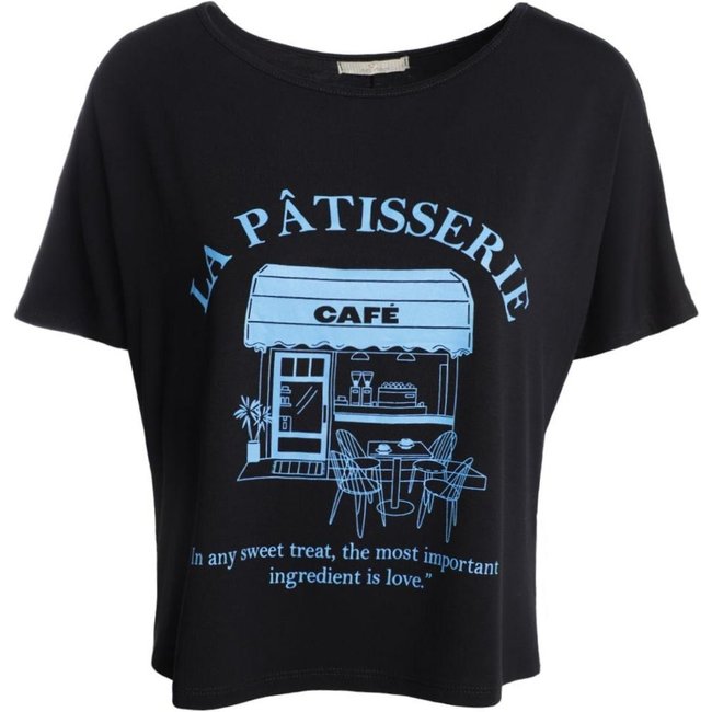 Blusa Manga Morcego Café Autentique Feminina PRETO