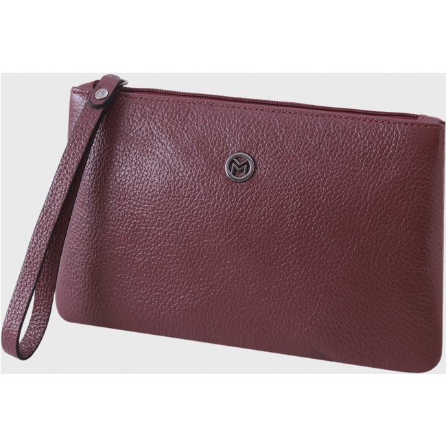 Bolsa Carteira Clutch Couro Mariart Cambará Vinho